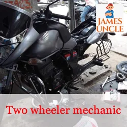 Two Wheeler mechanic Mr. Abdul Ahad Mondal in Pursa